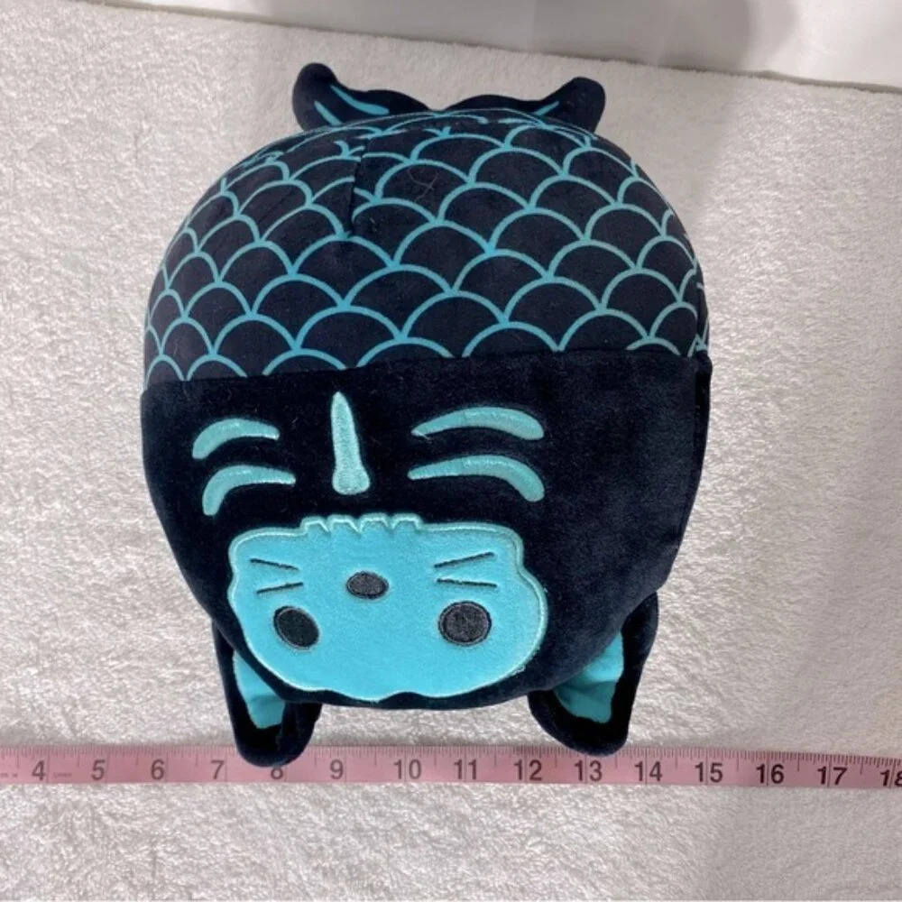 Halloween Sheikla Skeleton Cat Mermaid Black Blue Squishmallow Plush - Picture 10 of 11